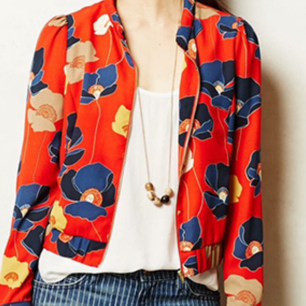 Anthropologie Harlyn Bomber Jacket